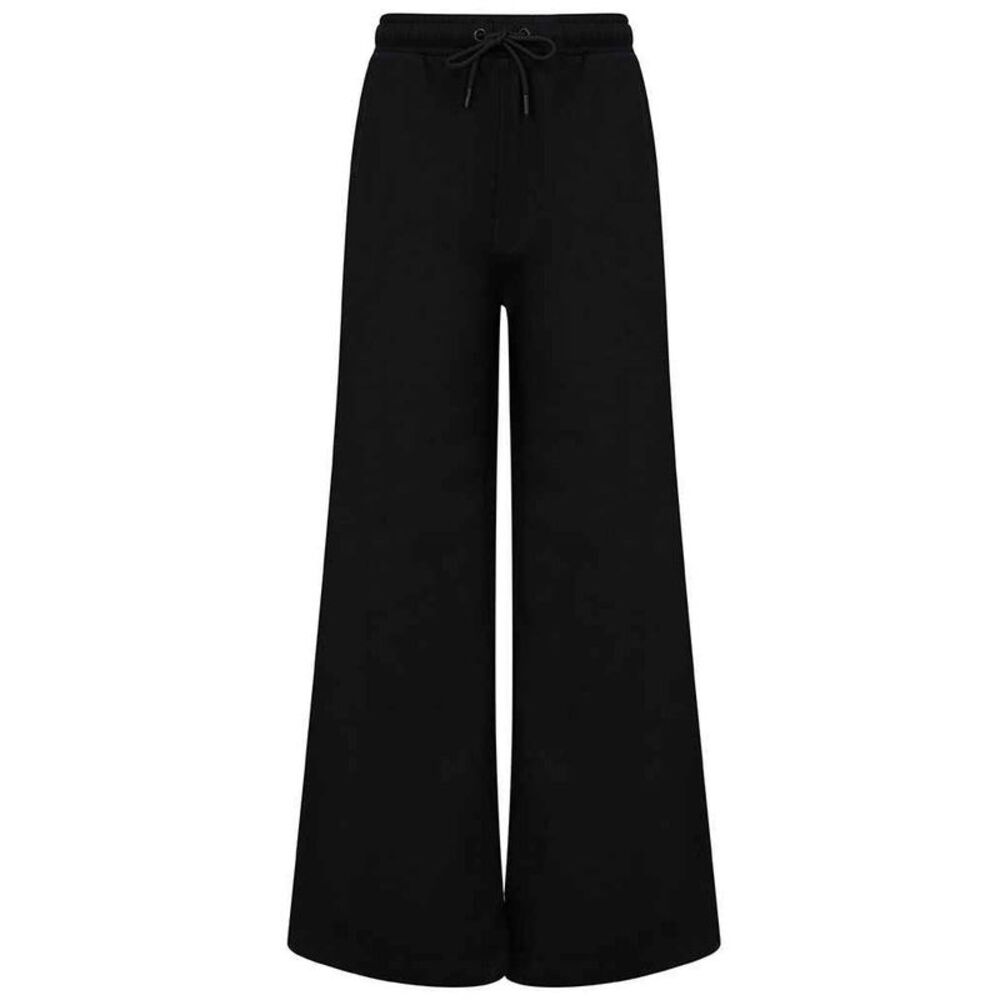 SF Womens/Ladies Sustainable Wide Leg Sweatpants / Black